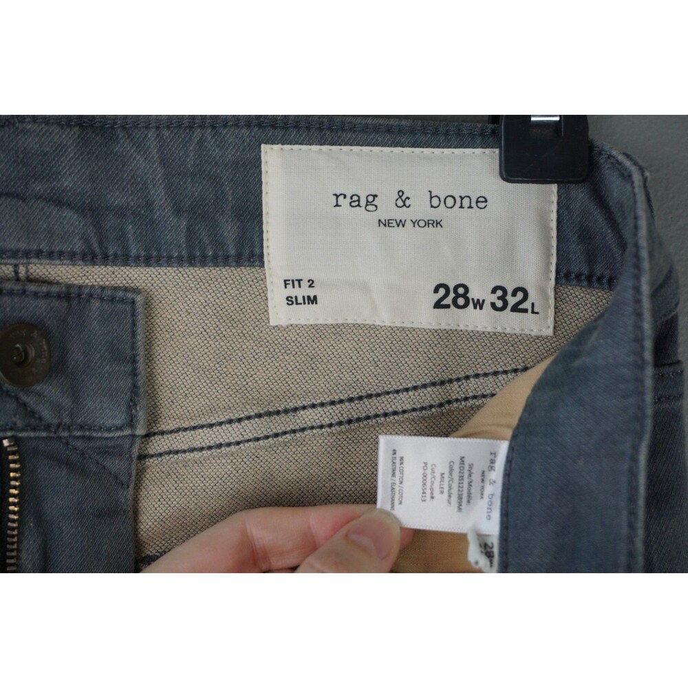 Rag & Bone Men's Jeans Fit 2 Action Loopback Slim Fit Jeans in Miller size 28x32 - Picture 14 of 15